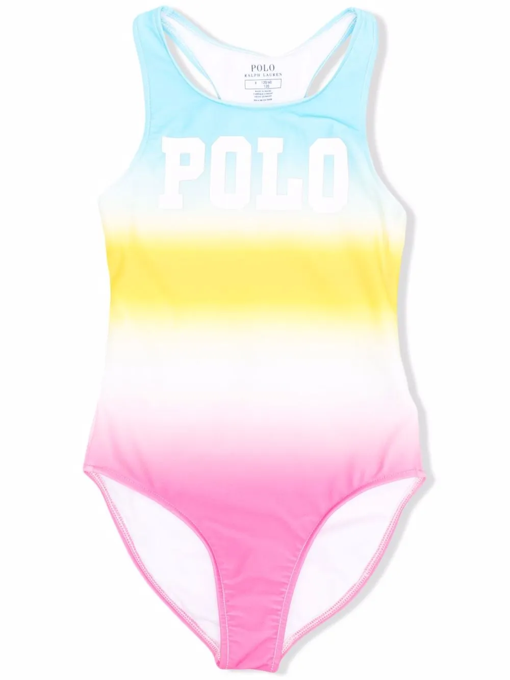 

Ralph Lauren Kids traje de baño con logo degradado - Azul