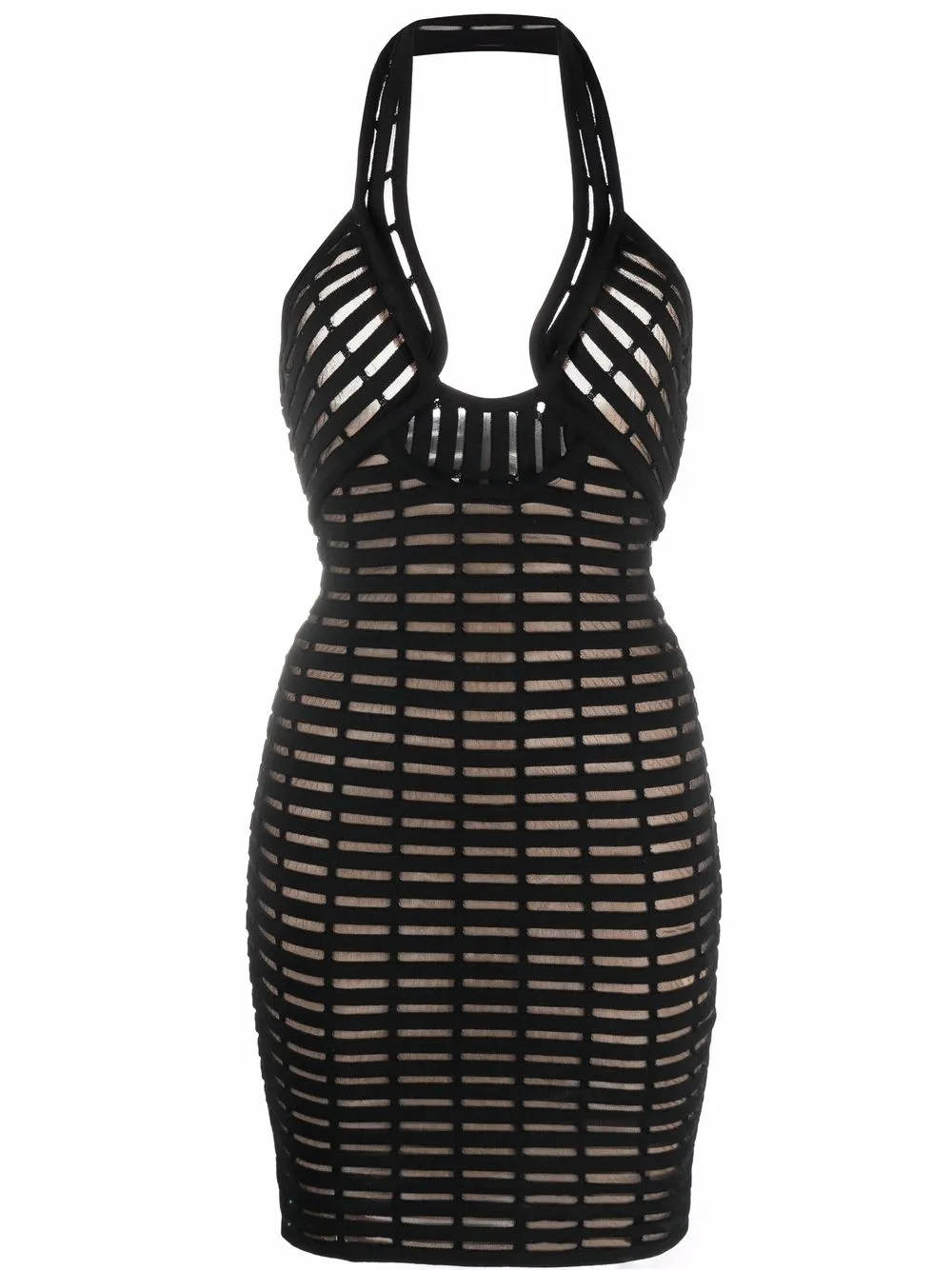 

Genny cut out-detail mini dress - Black