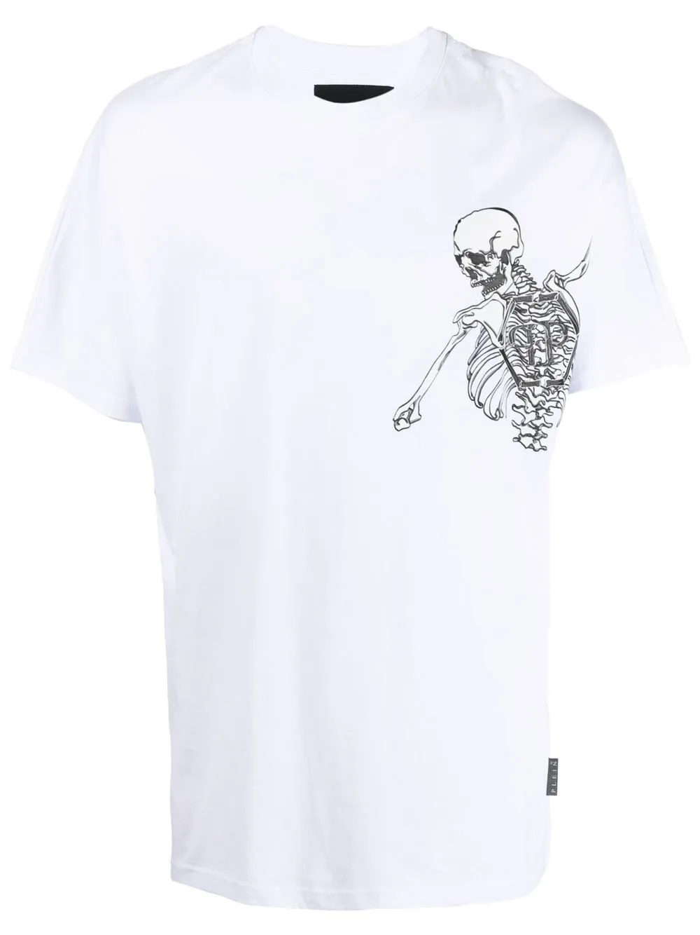 

Philipp Plein playera con esqueleto estampado - Blanco