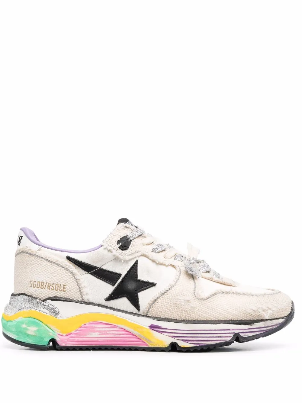 

Golden Goose tenis bajos con parche de estrella - Blanco