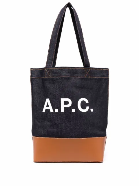 A.P.C. Axel panelled tote bag