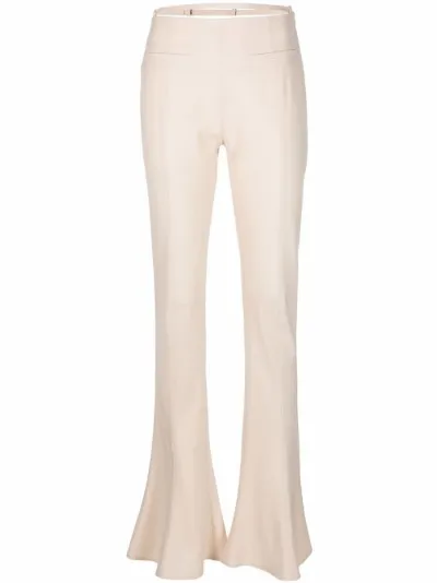 wool-blend flared trousers | Jacquemus 