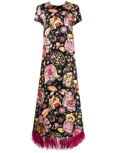 La DoubleJ Swing-Kleid mit Blumen-Print