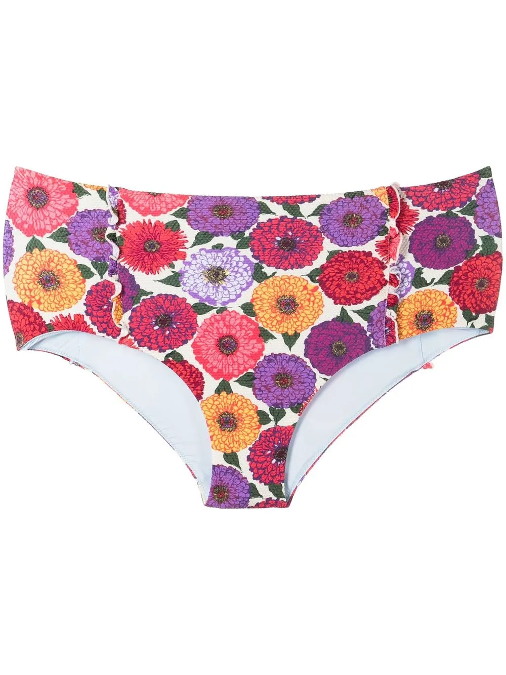 

La DoubleJ bikini bottom con estampado floral - Morado