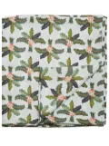 La DoubleJ 180x350 floral table cloth - White