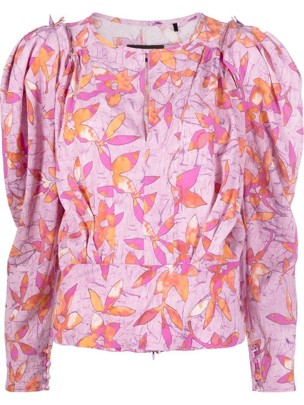 ISABEL MARANT Floral Long-sleeve Blouse - Farfetch