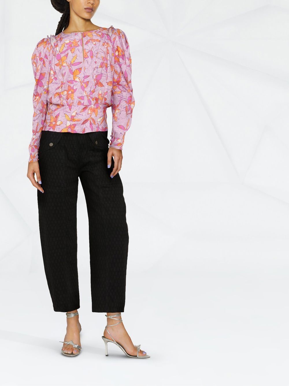 Isabel Marant Floral Long-sleeve Blouse - Farfetch