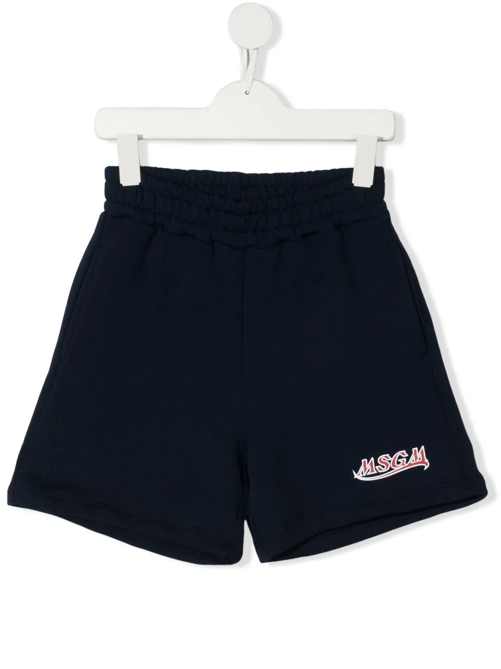 

MSGM Kids shorts con logo estampado - Azul