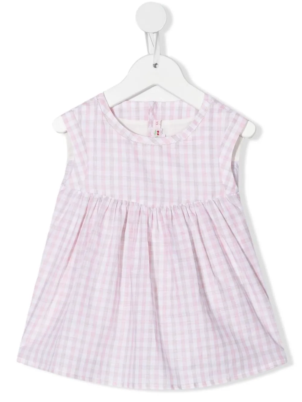 

Bonpoint TEEN gingham-check print blouse - White