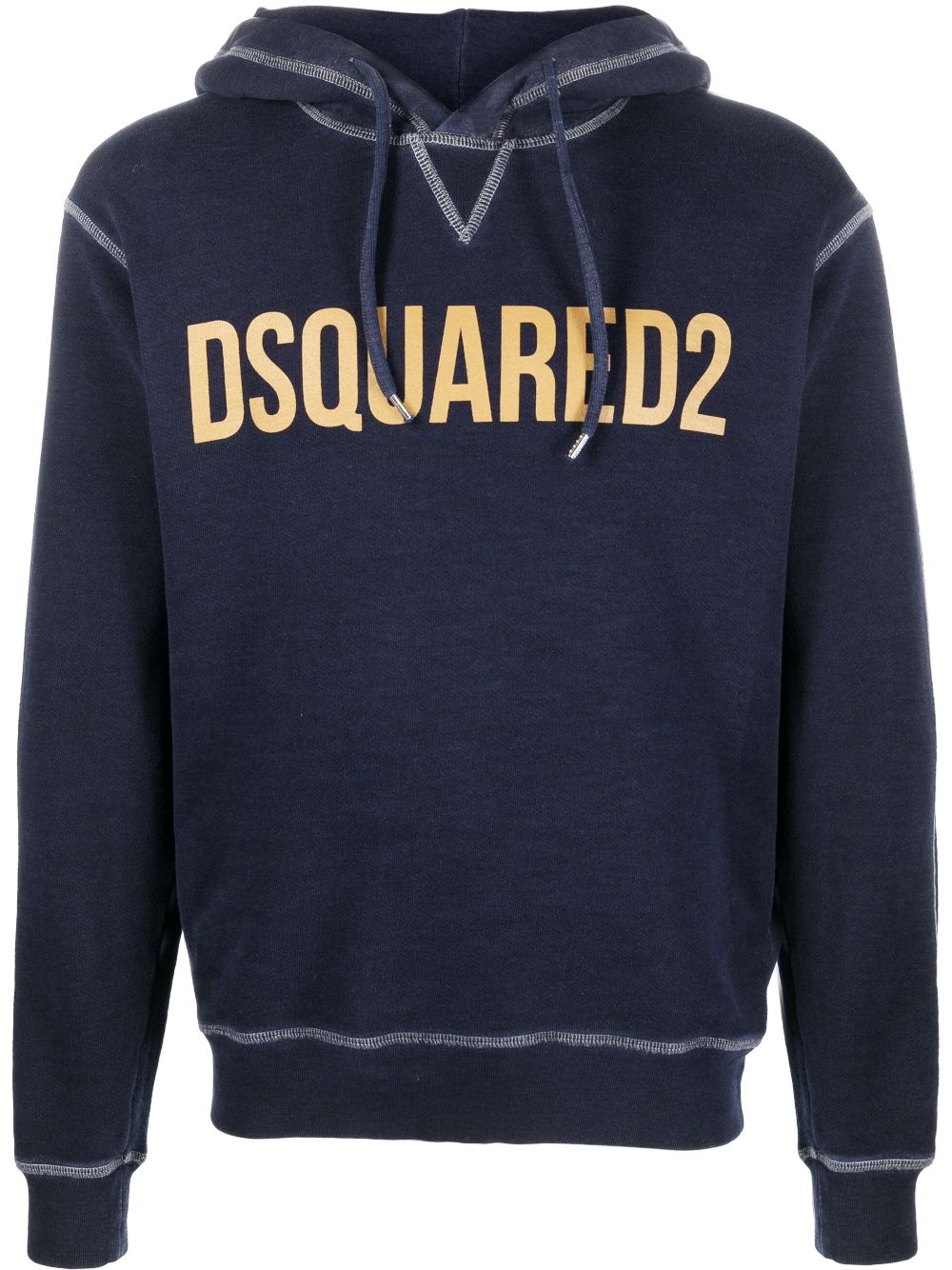 Cheap DSQUARED2 logo-print pullover hoodie Men