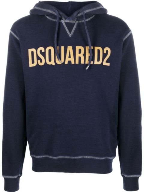 DSQUARED2 logo-print pullover hoodie Men