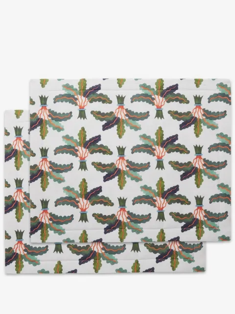 La DoubleJ Palms printed table mats (set of two)