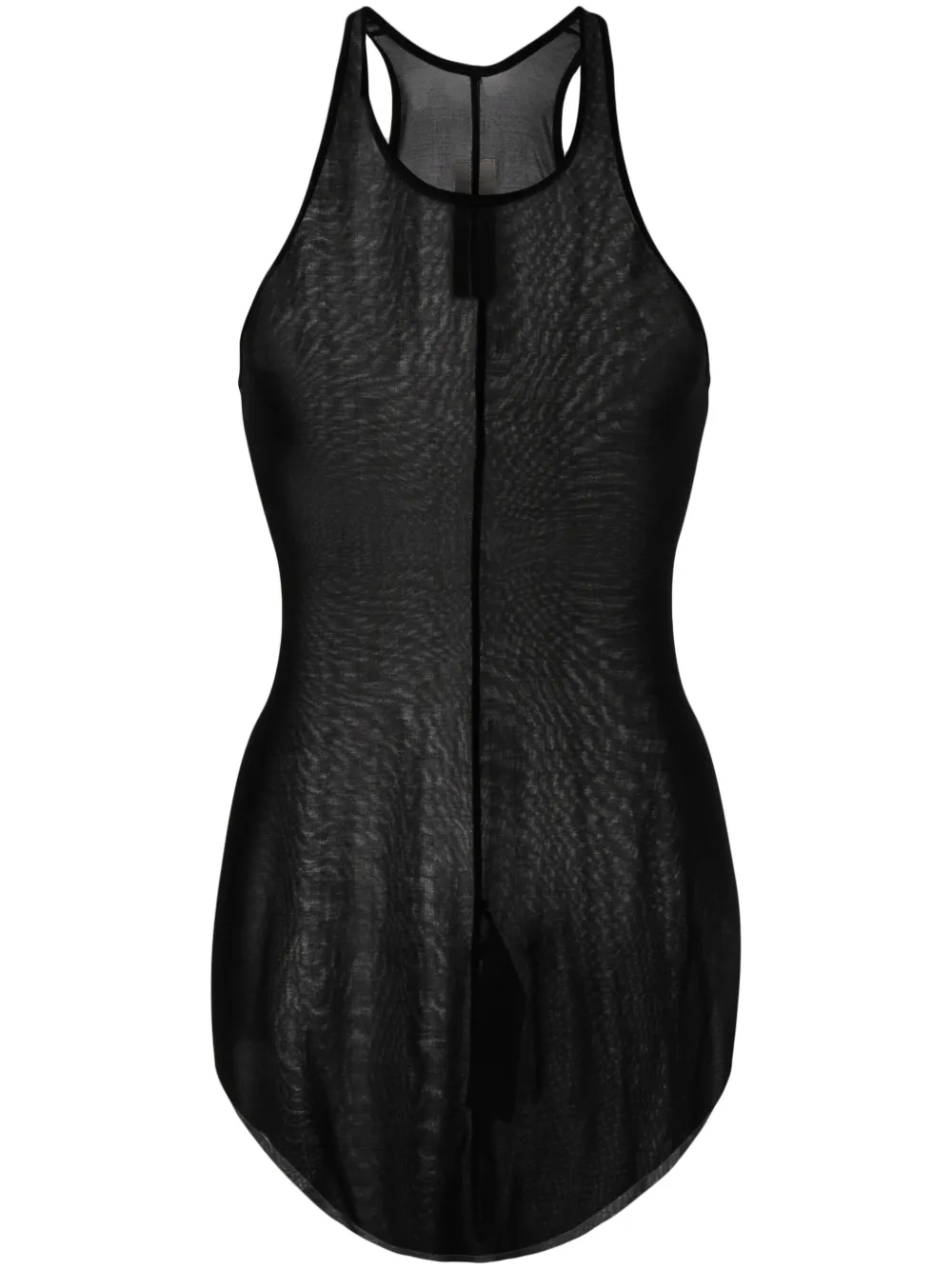 

Rick Owens semi-sheer halterneck tank top - Black