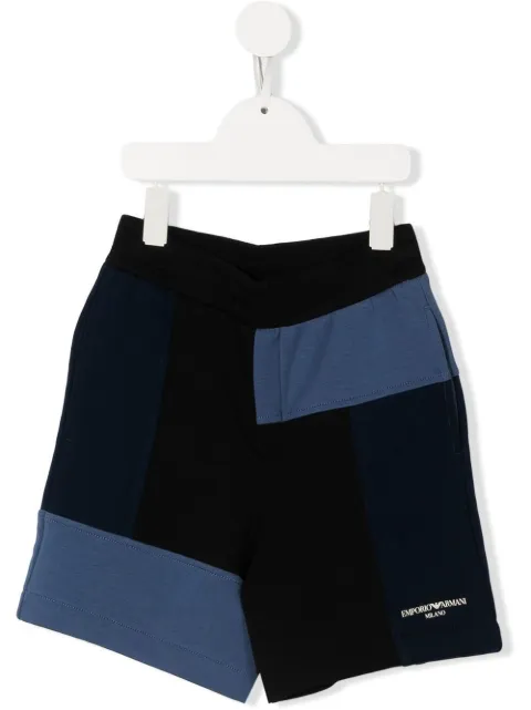 Emporio Armani Kids two-tone casual shorts