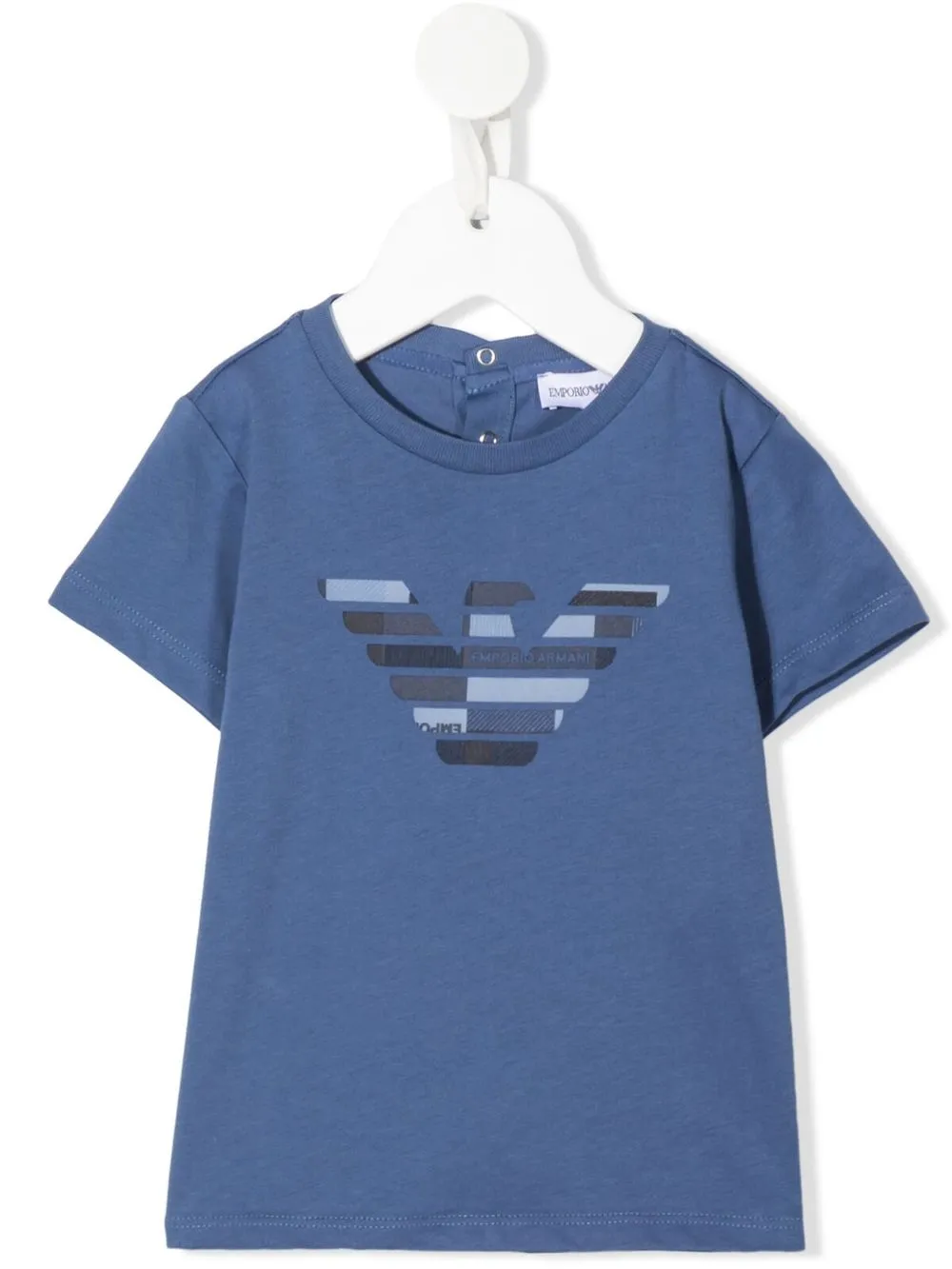 

Emporio Armani Kids logo-print cotton T-Shirt - Blue