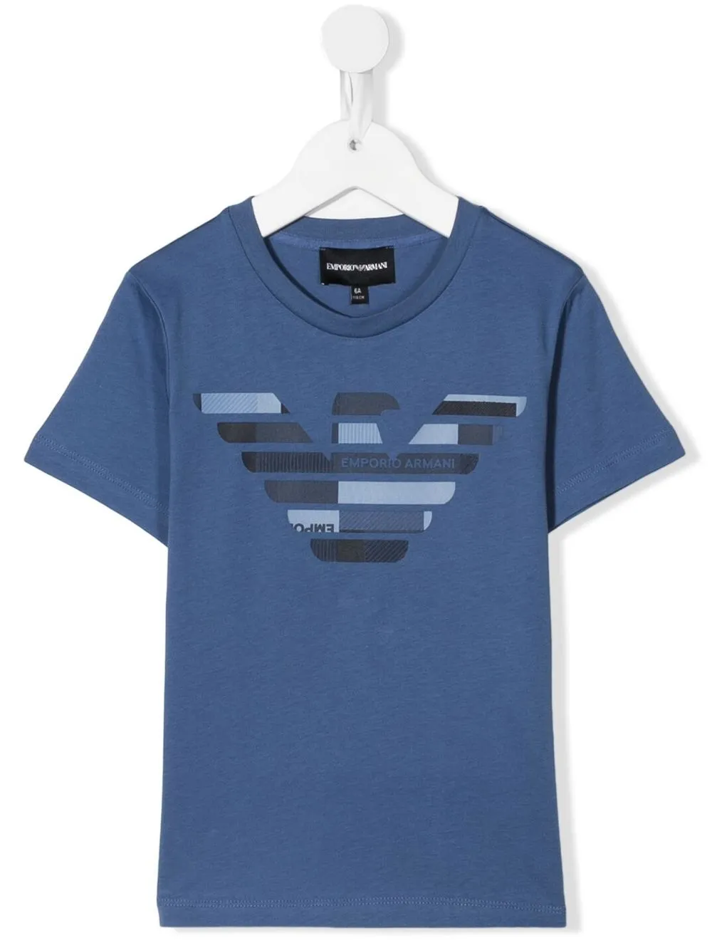 

Emporio Armani Kids playera con logo estampado - Azul