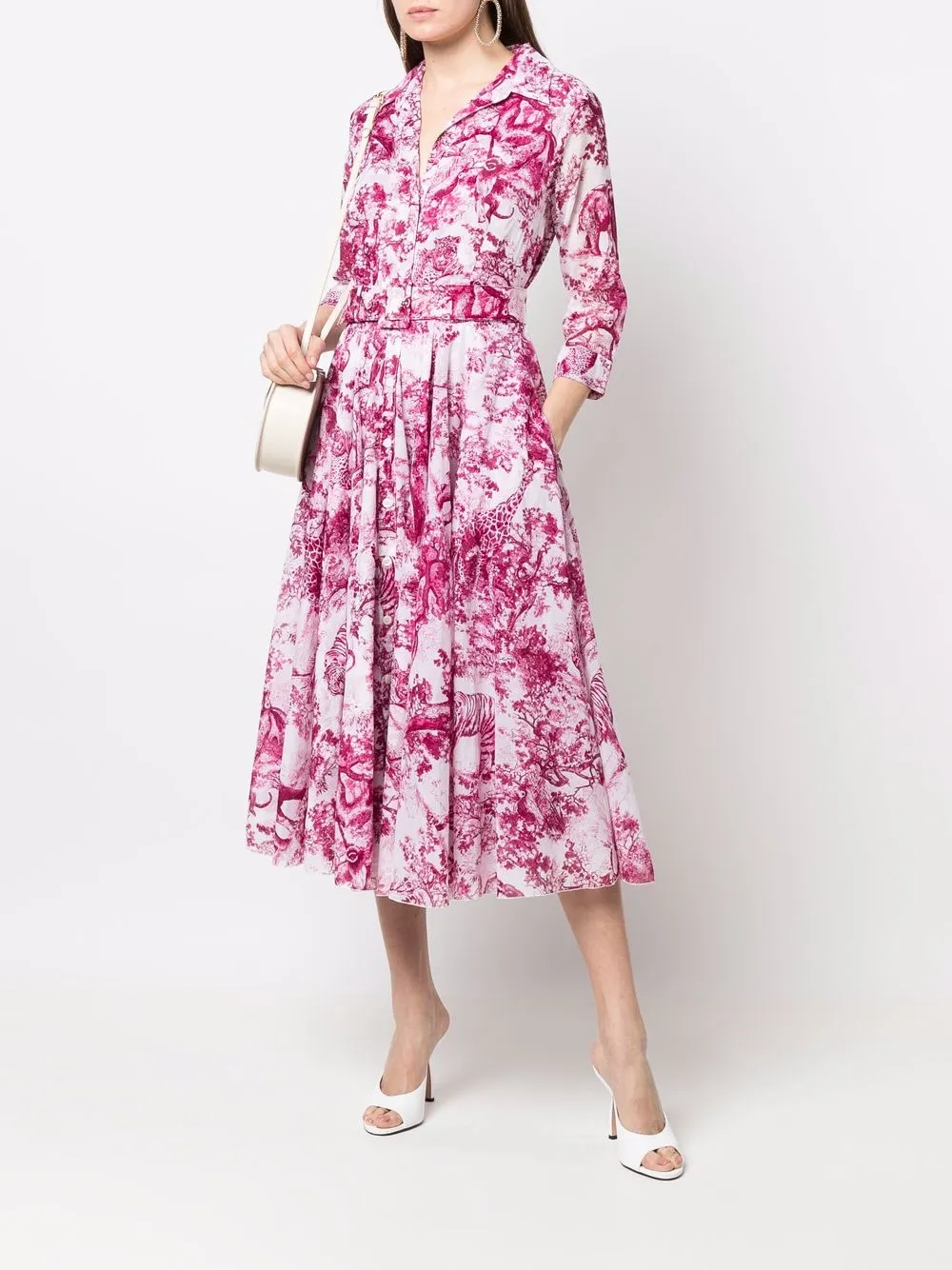 Samantha Sung Blousejurk met ceintuur - Wit