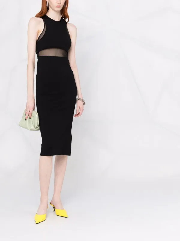 Stella McCartney sheer-panel Bodycon 