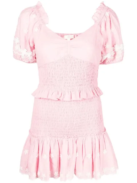 LoveShackFancy Jarraj smocked-detail dress