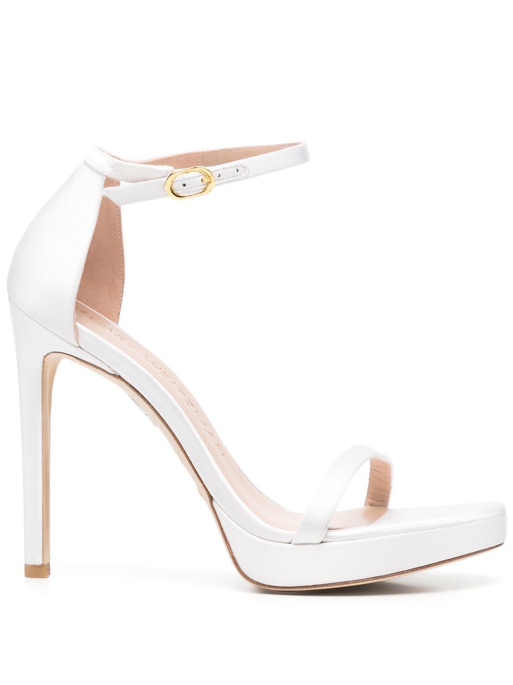 Stuart Weitzman Nudist Disco 130mm sandals - White