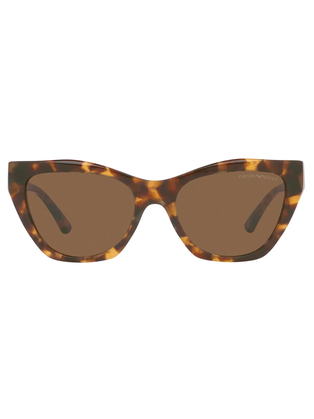 Emporio Armani Zonnebril met cat-eye montuur Bruin
