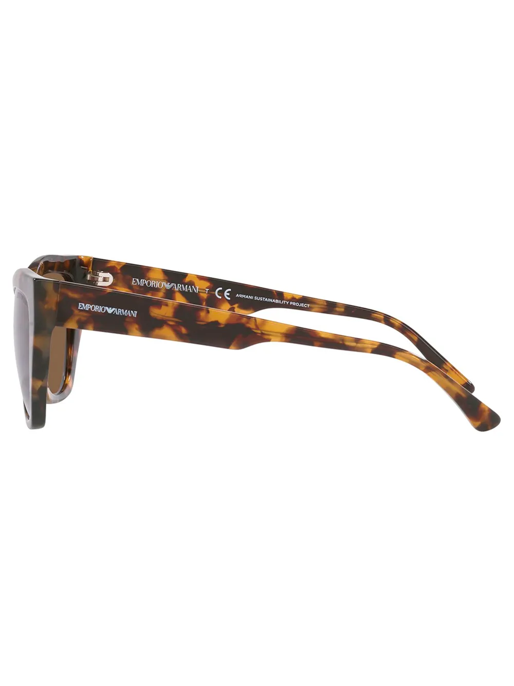 Emporio Armani Zonnebril met cat-eye montuur Bruin