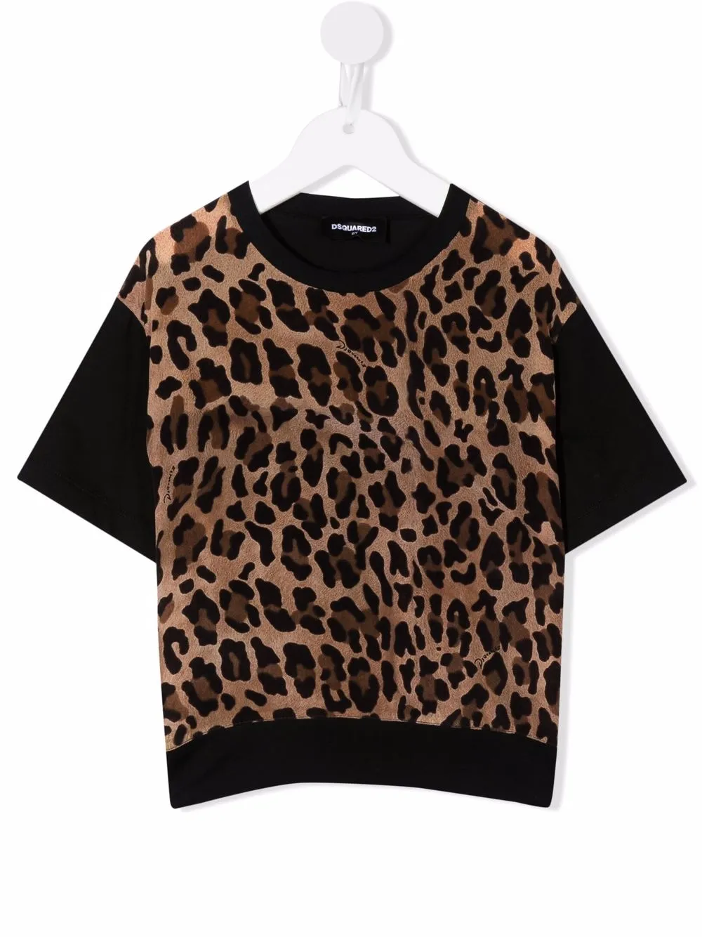 

Dsquared2 Kids playera con estampado de leopardo - Negro