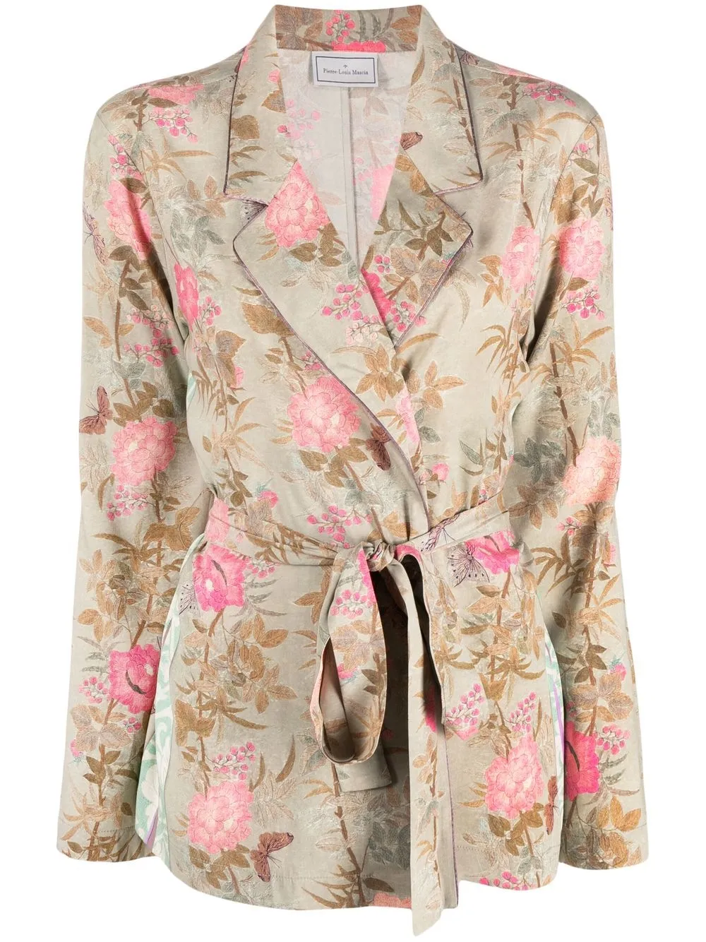 

Pierre-Louis Mascia blazer con estampado floral - Neutro