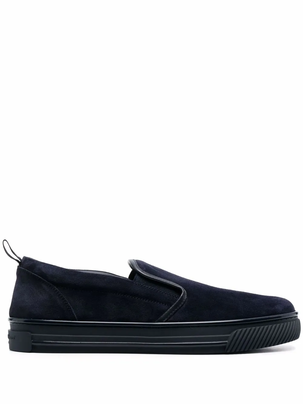 

Gianvito Rossi leather-trim slip-on loafers - Blue