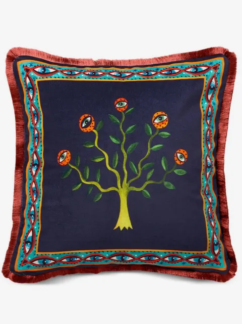La DoubleJ Eye Vines velvet cushion