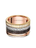 Boucheron 18K gold Quatre Classique pavé diamond ring