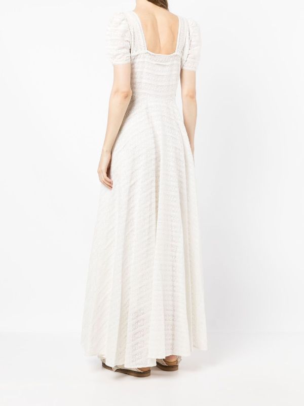 Lace embroidered maxi outlet dress