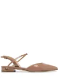 Jennifer Chamandi heeled leather ballerina shoes - Pink