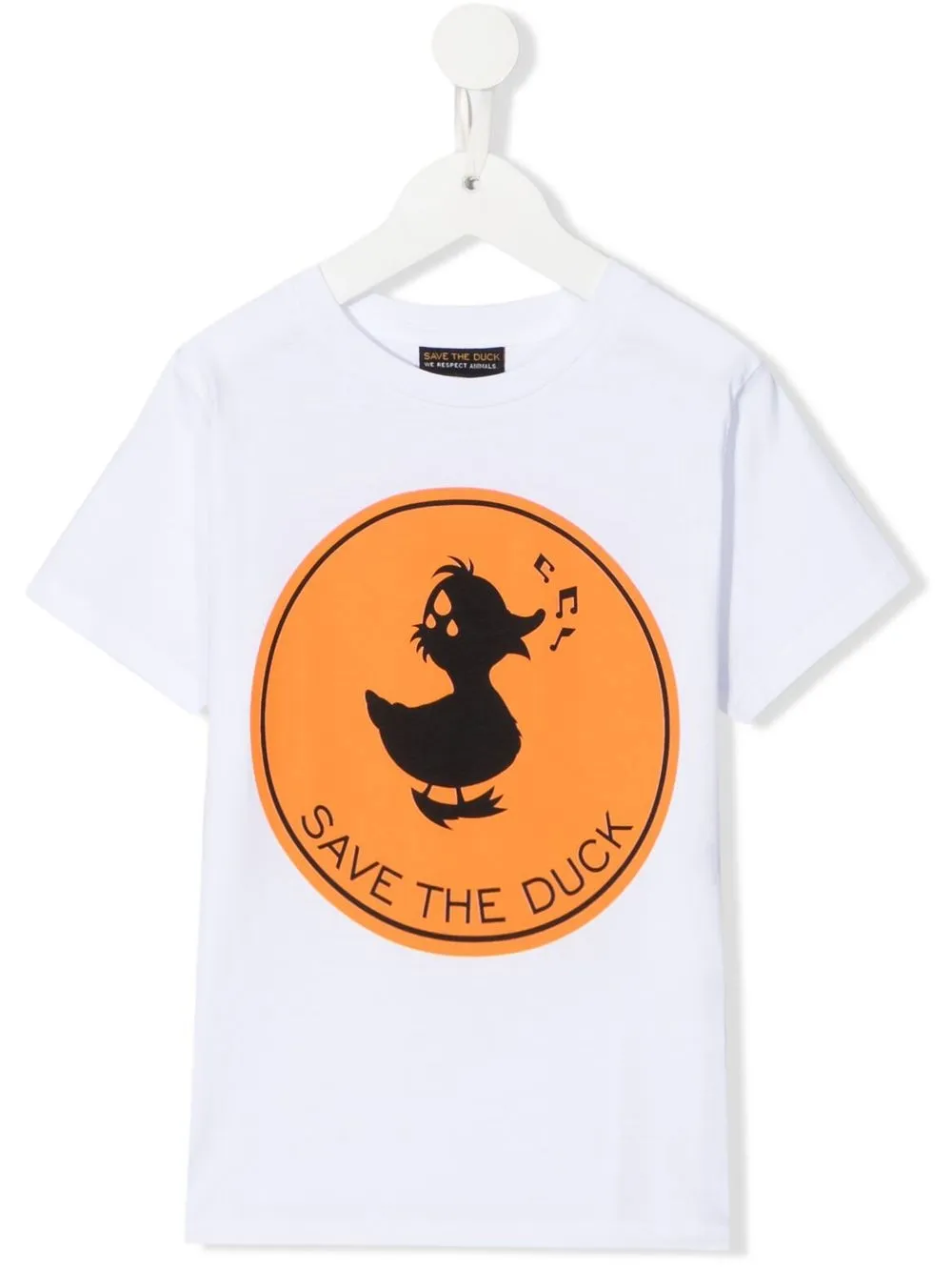 

Save The Duck Kids logo print T-shirt - White