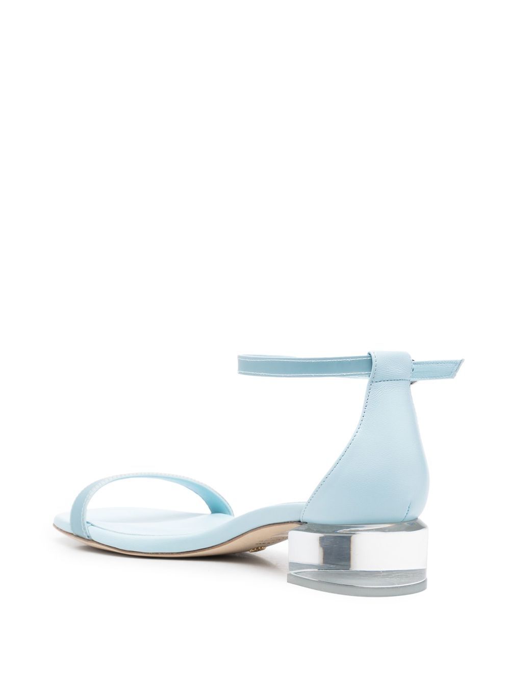 Stuart Weitzman 40mm transparent-heel sandals Blue