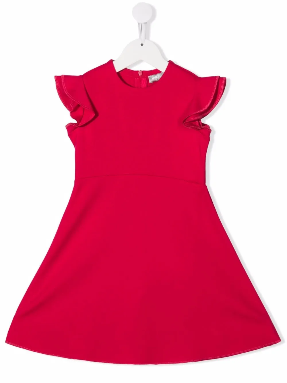 

Il Gufo vestido skater con manga ondulada - Rosado