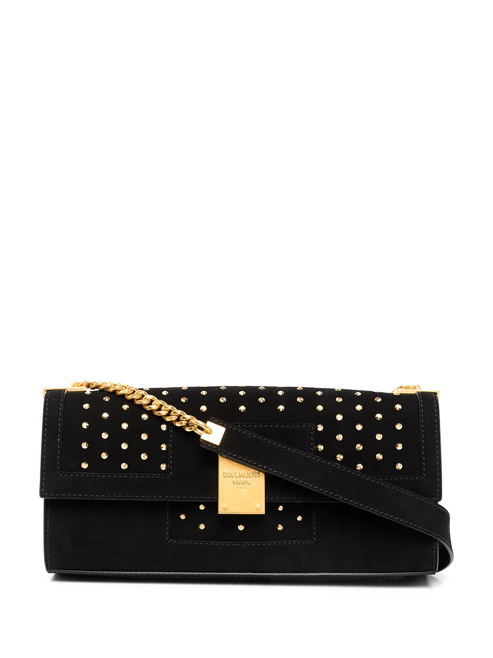 

Balmain 1945 Day Polka Dot clutch - Black