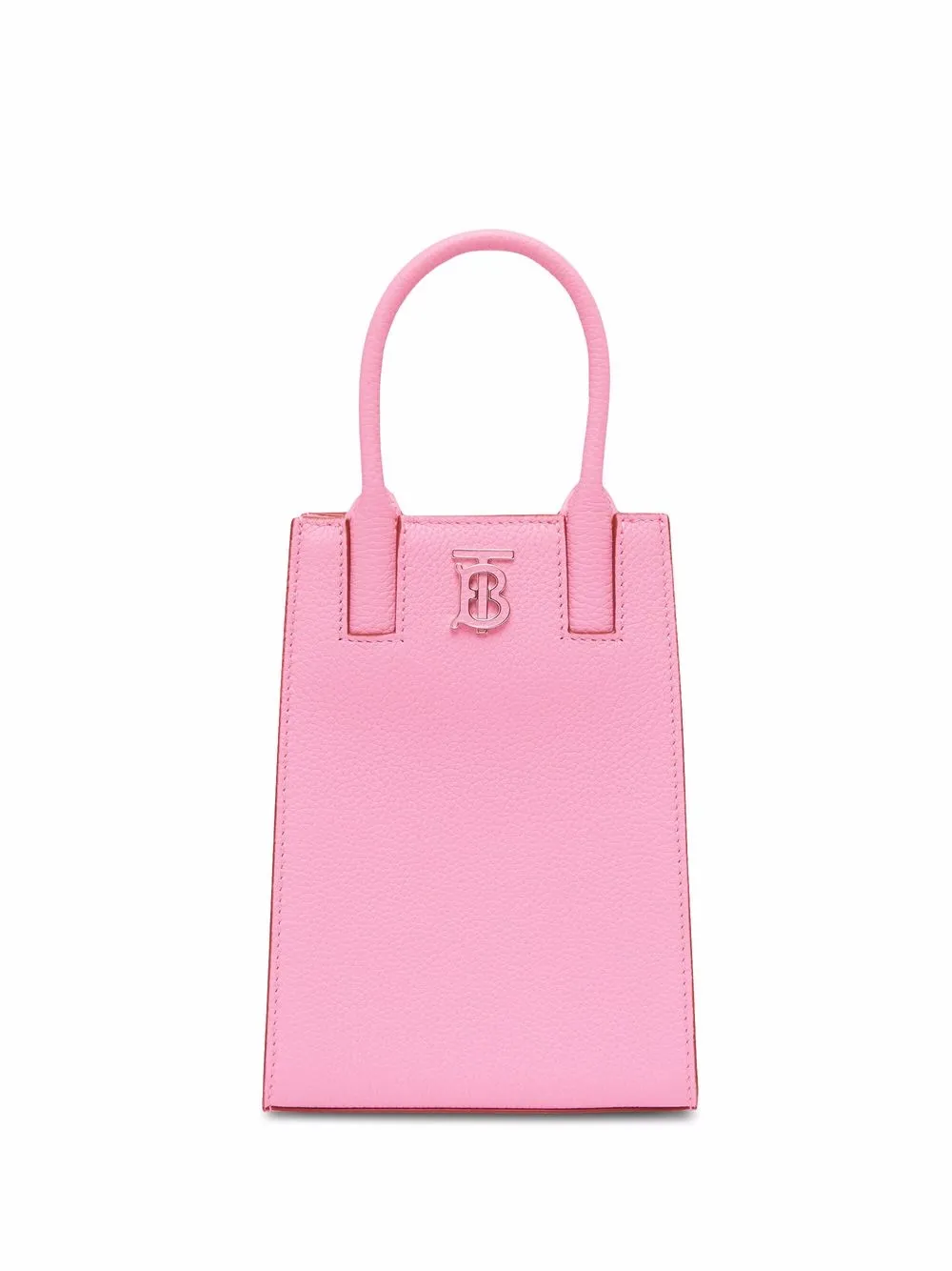 

Burberry tote con placa TB - Rosado