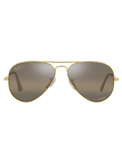 Ray-Ban Óculos de sol aviador com lentes coloridas