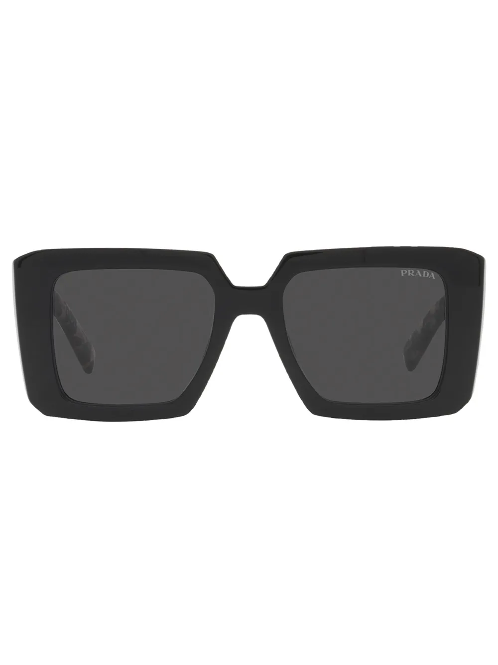 Prada Eyewear Occhiali da sole oversize - Nero