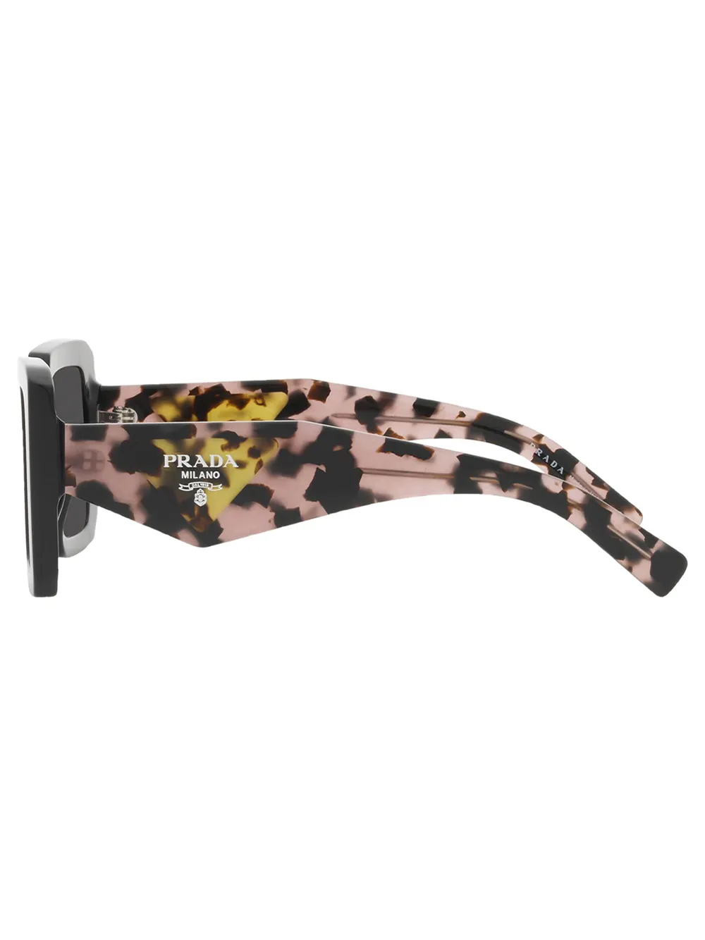Prada Eyewear Zonnebril met oversized montuur Zwart