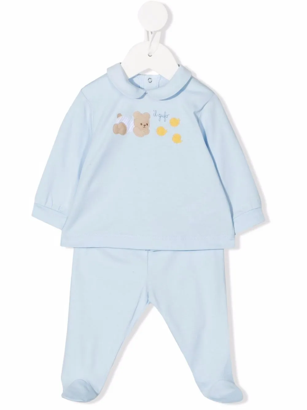 

Il Gufo pantalones con motivo Teddy Bear - Azul