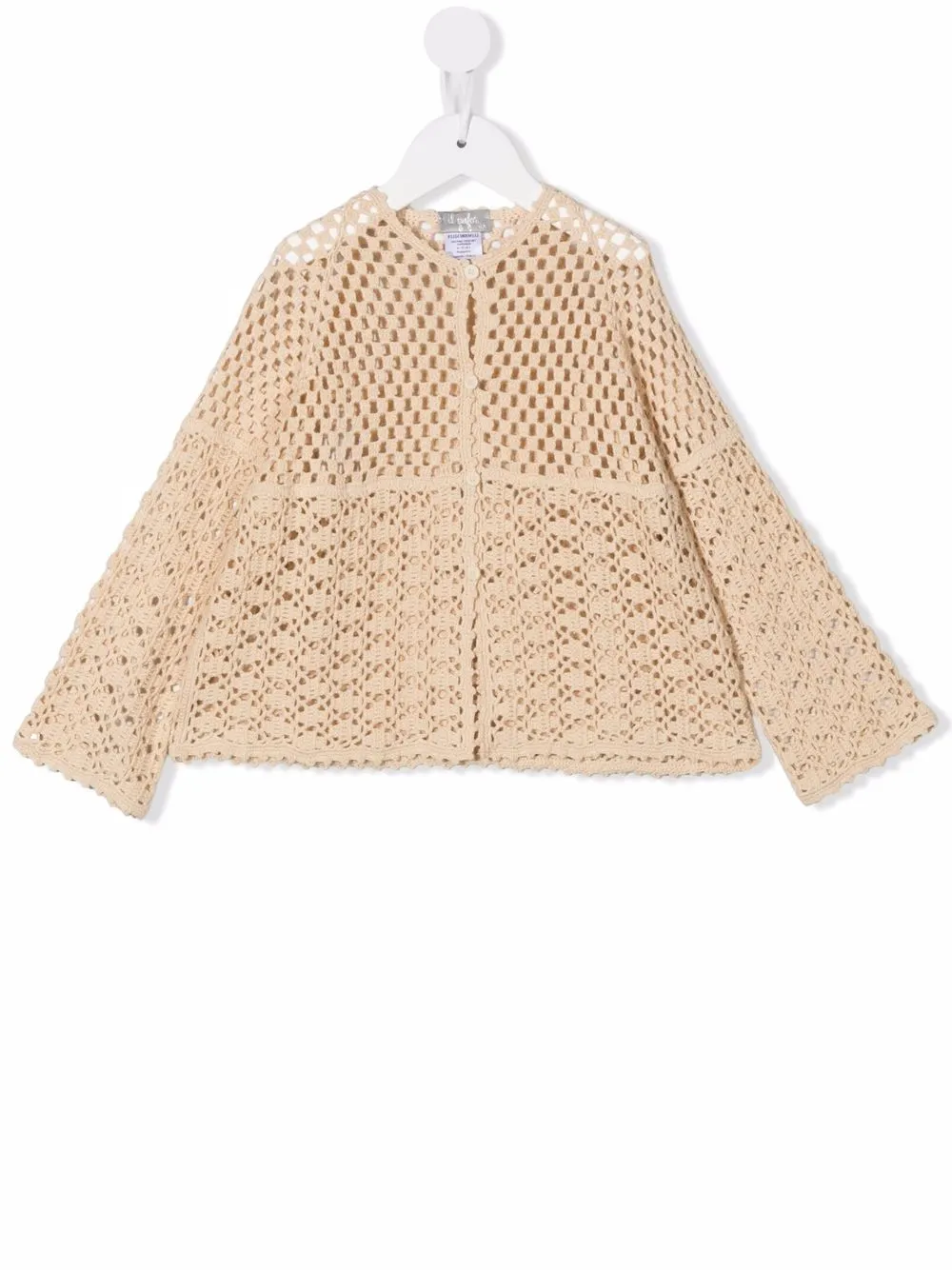 

Il Gufo open-knit cotton cardigan - Neutrals