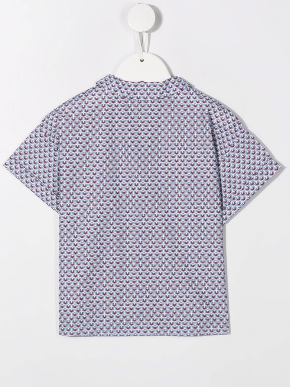 Il Gufo Shirt met Peter Pan kraag - Blauw