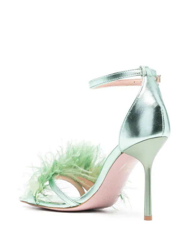 LIU JO 90mm feather-detail Heels - Farfetch
