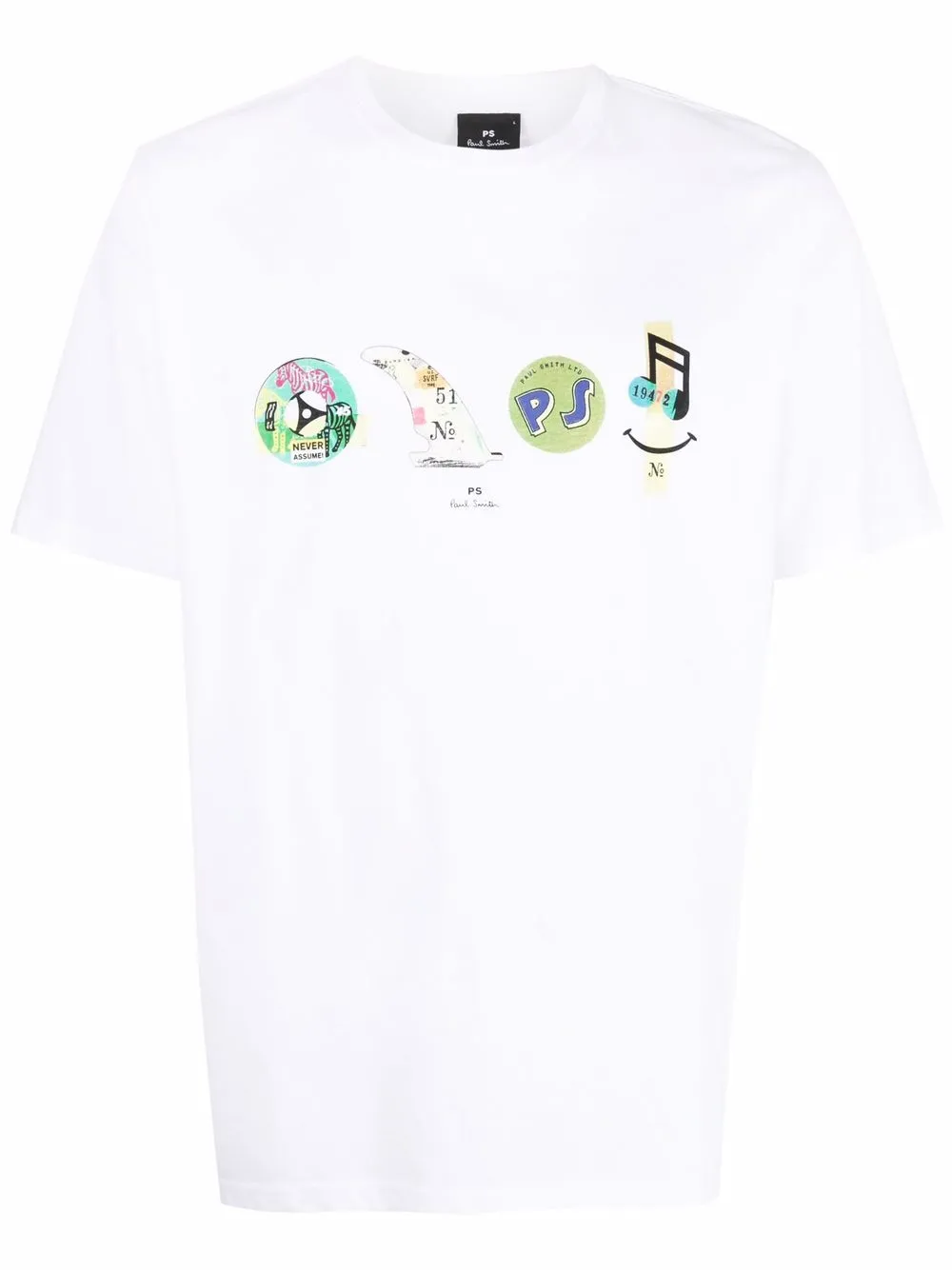 

PS Paul Smith playera con estampado gráfico - Blanco
