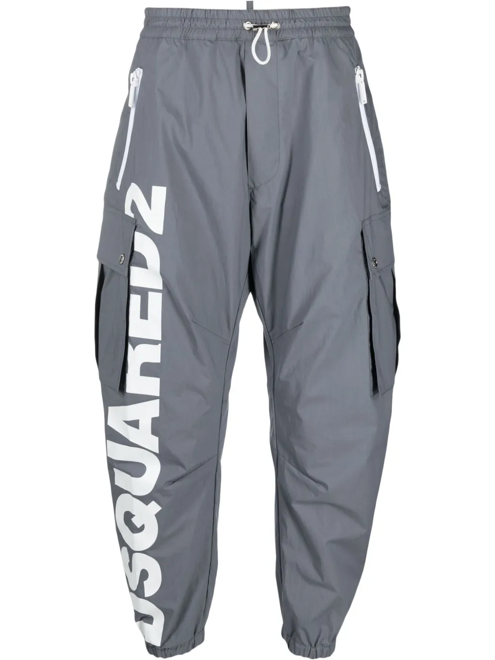 

Dsquared2 logo-print tapered track pants - Grey