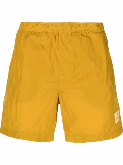 C.P. Company logo-patch detail swim shorts