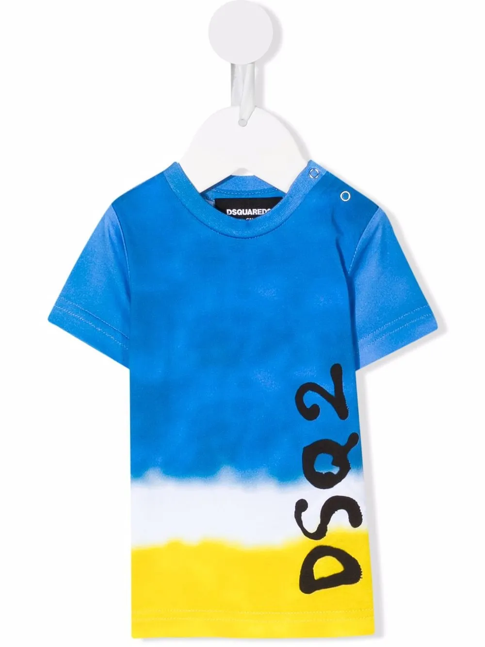 

Dsquared2 Kids playera con logo estampado degradado - Azul