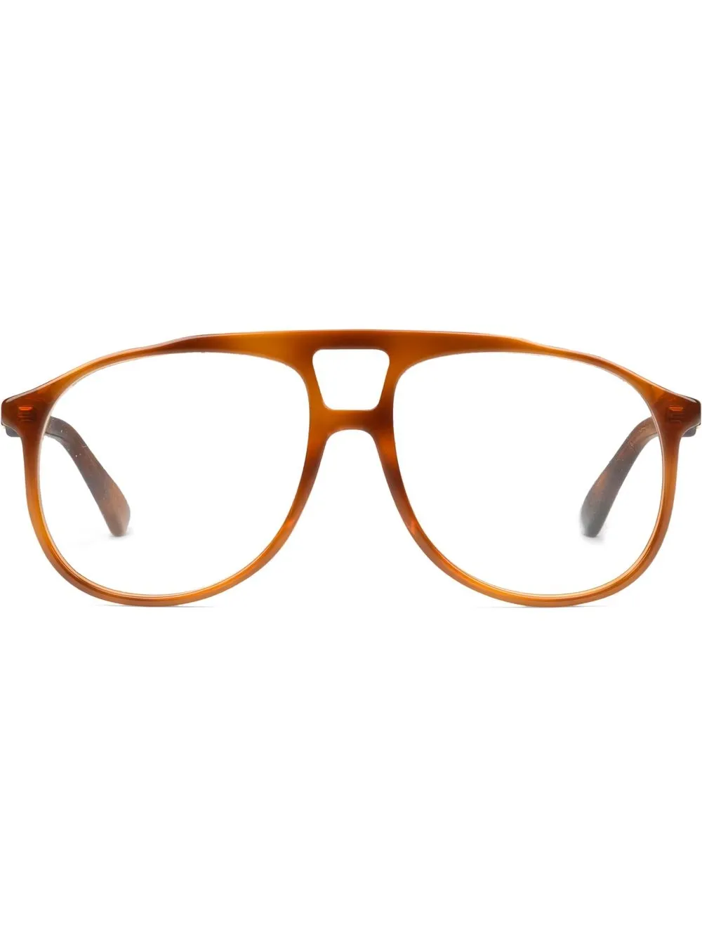 

Gucci Eyewear lentes con efecto de carey - Blanco